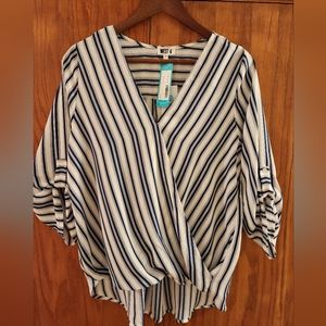 Stitch Fix West Kei Faux Wrap Shirt